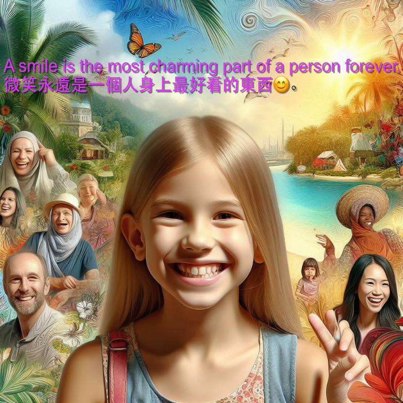 A smile is the most charming part of a person forever. 微笑永遠是一個人身上最好看的東西😊。