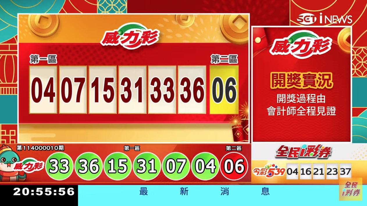 💰114年2月3日 威力彩開獎號碼💰第114000010期《威力彩中獎號碼》